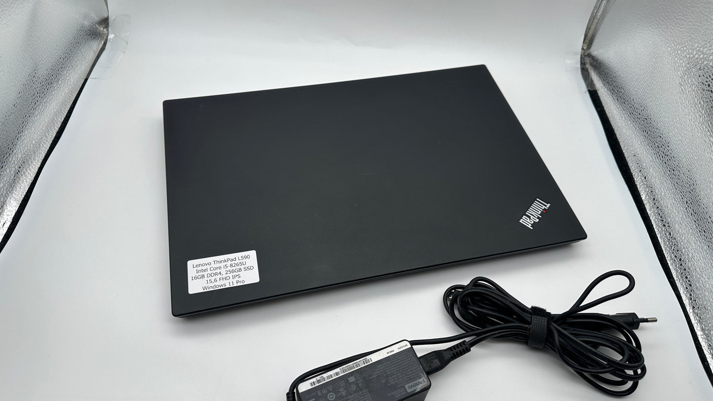 Lenovo ThinkPad L590 15,6“ FHD IPS Intel i5-8265U 16GB 512GB Win 11 Pro MS Office Startklar