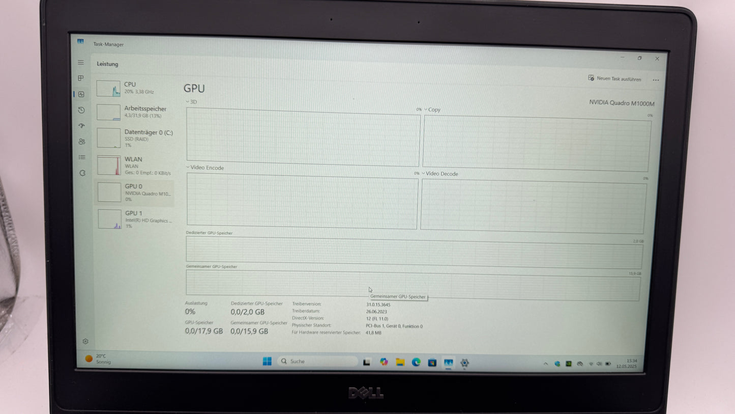 Dell Precision 7510, Intel i7, NVIDIA Quadro, 1TB SSD, FHD IPS, Win 11 Pro