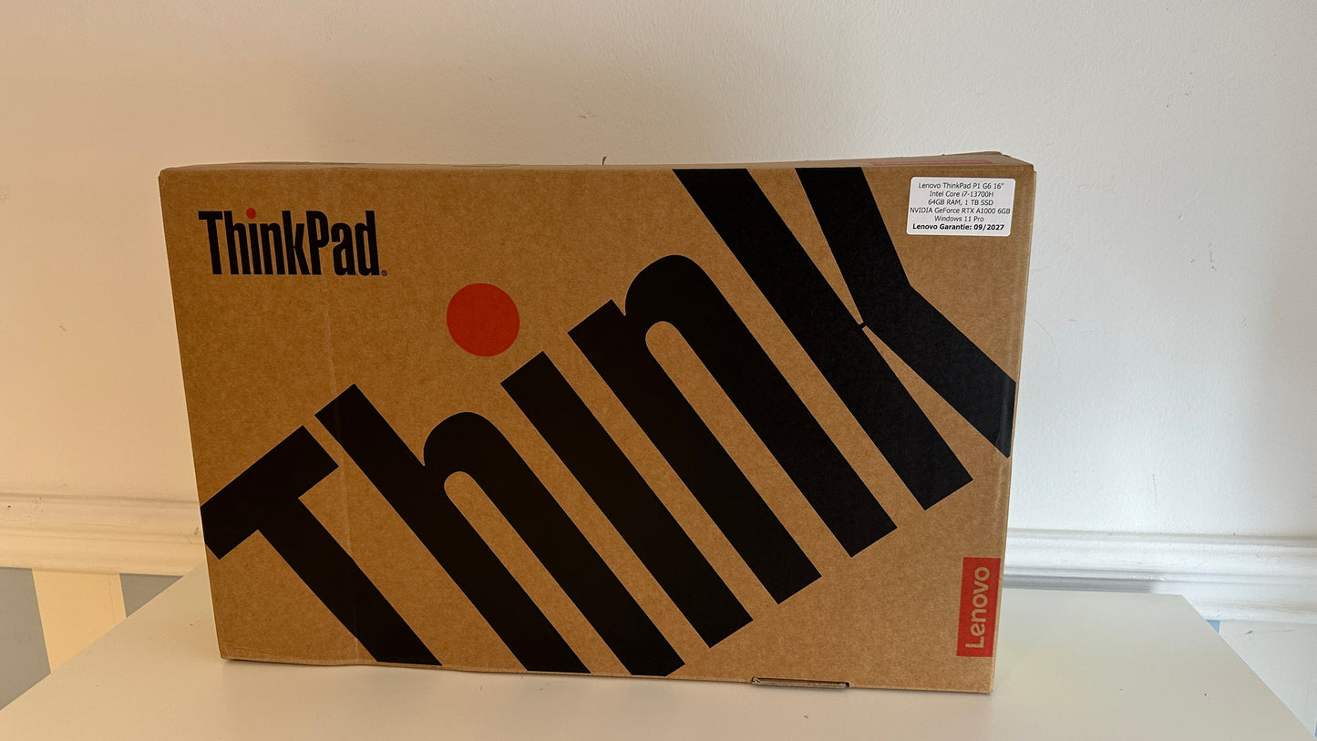 💻Lenovo ThinkPad P1 G6 NEU & OVP i7-13700H | 64GB RAM | 1TB SSD | RTX A1000