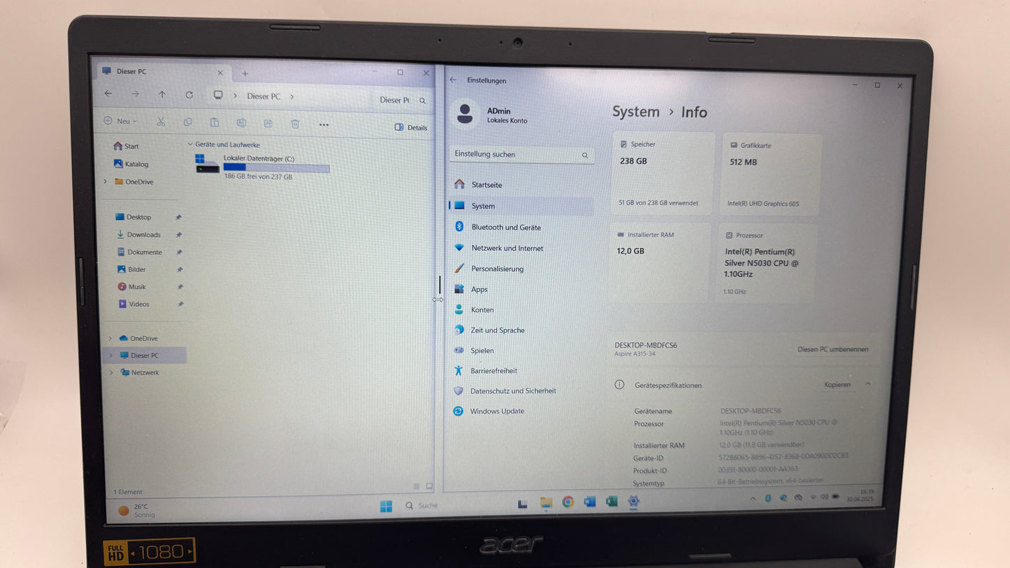Lenovo ThinkPad T570, 15,6" FHD IPS Touch, i5, 256GB SSD, Windows 11 Pro